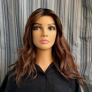 Belle Tress Peerless 22" in Cola With Cherry, Lace Front, Mono Part, NWT